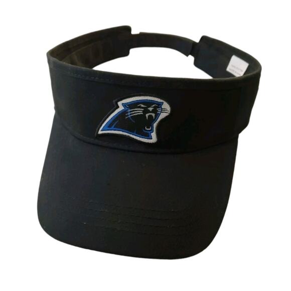 Carolina Panthers Black Visor Hat Promotional pop .ac .c Motorola Verizon A - Picture 1 of 6